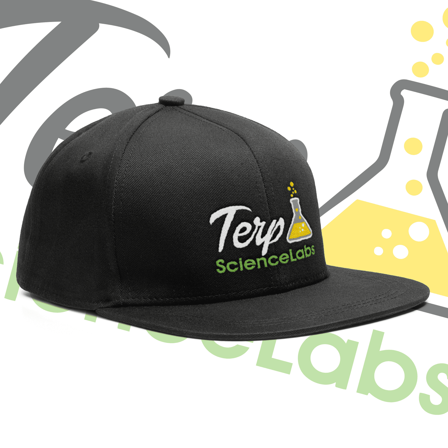 Terp Science Labs Snapback (Flat Brim) Black