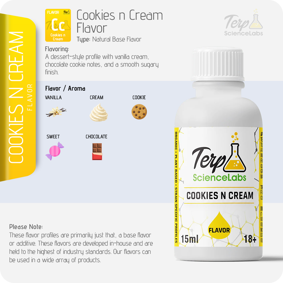 Cookies n Cream Flavor Profile