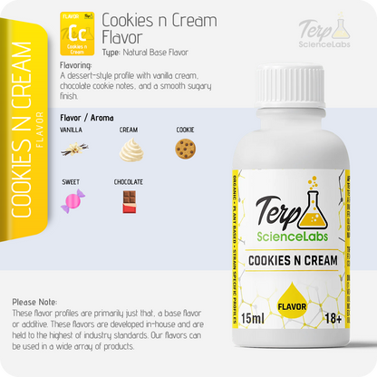 Cookies n Cream Flavor Profile