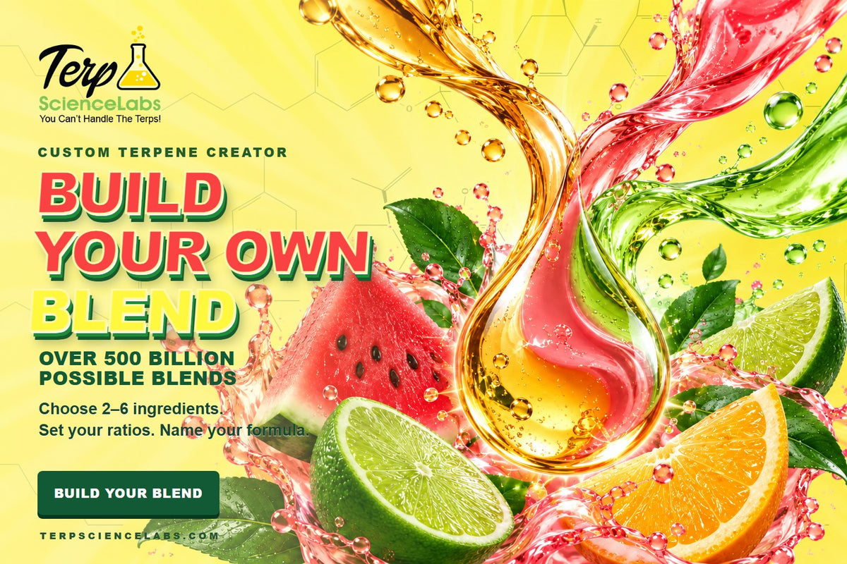 Custom Terpene Creator. Over 500 billion possible blends. Build your blend.